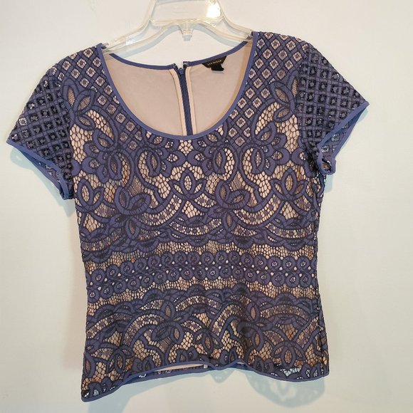 Ann Taylor Lace Top, Size M, EUC - Picture 2 of 8